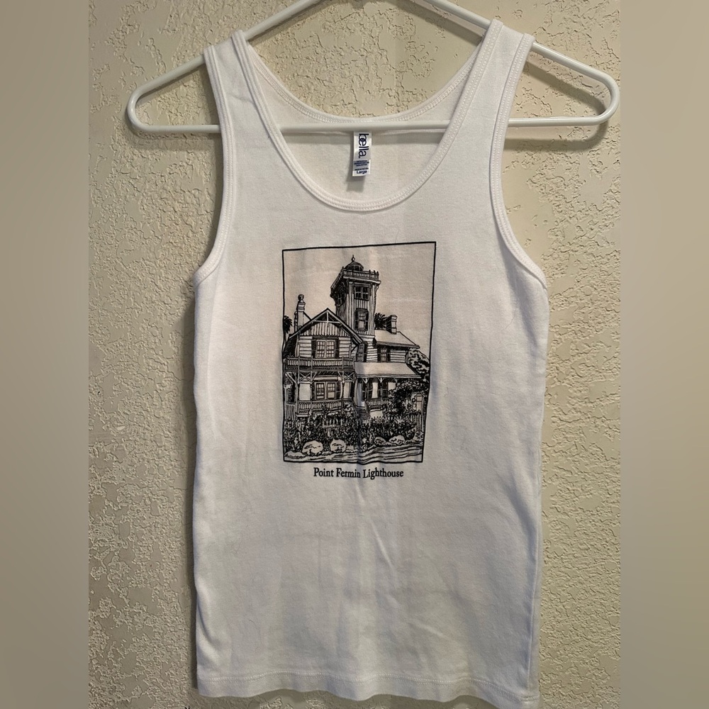 Point Fermin Light House tank shirt